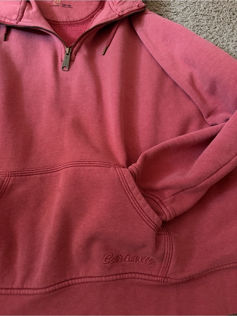 Carhartt Women's Dusty Rose Hoodie Jacket - Picture 2 of 5